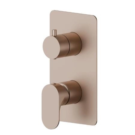 Newform Linfa II Смеситель для душа, встраиваемый, 2 потока, внешняя часть, цвет: copper satin