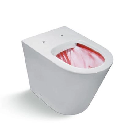 Унитаз CeramaLux NS-3178 56 см приставной безободковый микролифт