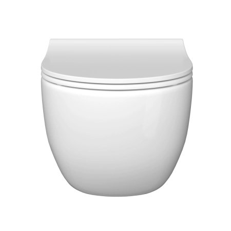 Инсталляция с унитазом VitrA Sento  9830B003-7212 комплект 4 в 1 с сиденьем микролифт безободковый цвет клавиши глянцевый хром