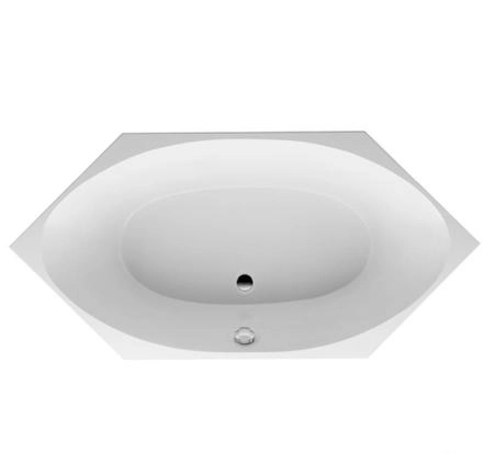 Снято Duravit 2x3 ванна 2000х1000 мм шестиугольный вариант, встраиваемая версия, с двумя наклонами для спины, цвет белый