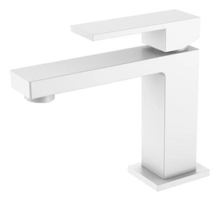 Cмеситель для умывальника Boheme Qubic Matt White 471-MW