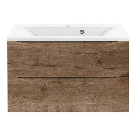 Тумба под раковину Vincea Mia 750 подвесная, 2 выкатных ящика soft close, V.Oak
