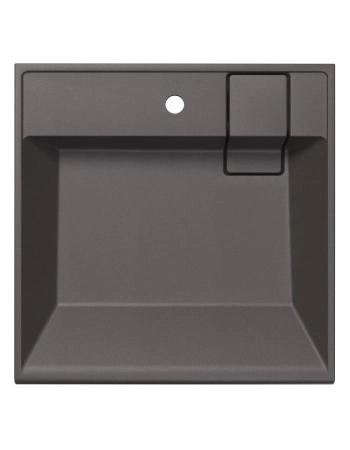 Раковина Uperwood Naomi Quartz RnaomiQuartz60S над стиральной машиной 60*60 см серый шёлк