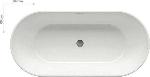 Ванна Ravak Freedom XC00100020 169х80 отдельностоящая