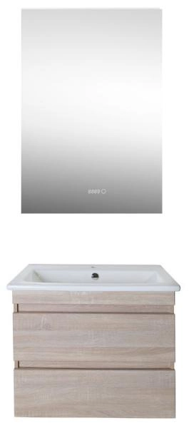 Тумба ASB-Mebel Лира 60 Дуб Сонома подвесная под умывальник Элина 60