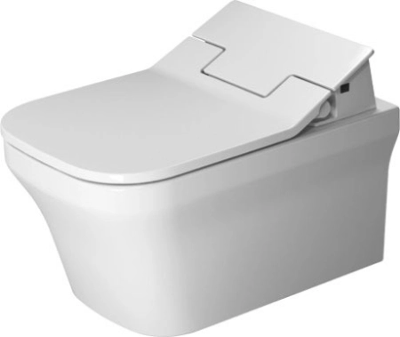 Duravit P3 Comforts унитаз WM 570 мм подвесной, открытый смывной край, Durafix, цвет белый