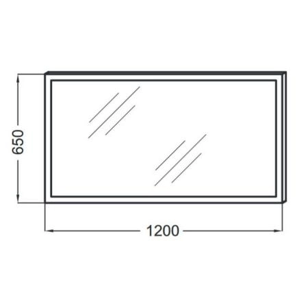 Зеркало Jacob Delafon EB1444-NF 120 см с подсветкой