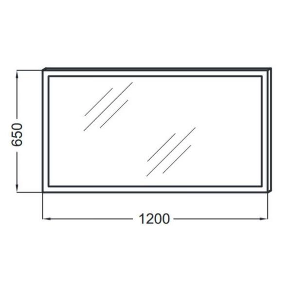 Зеркало Jacob Delafon EB1444-NF 120 см с подсветкой