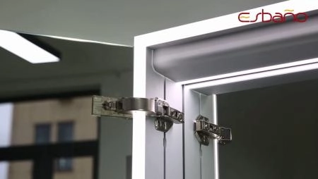 Зеркальный шкаф ESBANO ES-5012 LED подсветка сенсор, с розеткой 1200x700X150