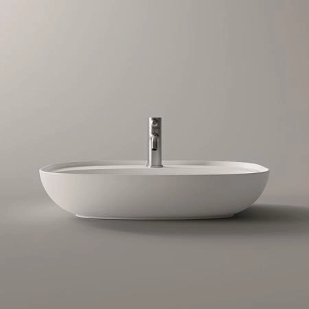Alice Form Oval Раковина 60x45х12см., накладная, 1 отв., цвет: белый глянцевый