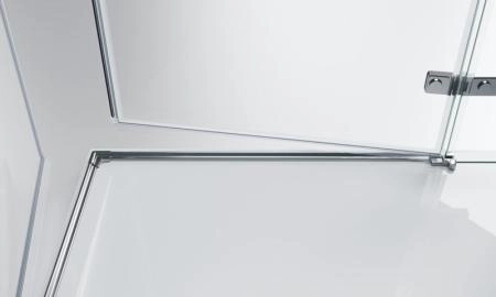 Душевой уголок BelBagno KRAFT 100x80 прозрачное стекло 6 мм профиль хром KRAFT-AH-22-100/80-C-Cr-L