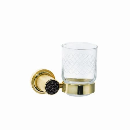 Стакан Boheme настенный ROYALE CRISTAL BLACK GOLD 10924-G-B