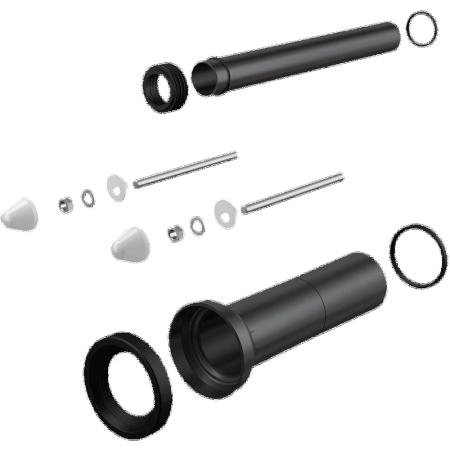 Комплект принадлежностей к унитазу с удлиненными деталями для людей с ограниченной физической активностью AlcaPlast M9000