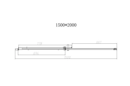 Душевая дверь Vincea Dice VDS-4D150CL, 1500, хром, стекло прозрачное