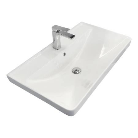 Тумба с раковиной Comforty Енисей-80П2 00-00021339 подвесная белый глянец c раковиной 4480