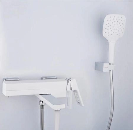 Смеситель Gappo G3217-8 для ванны, белый/хром