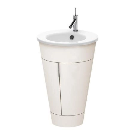 Duravit Starck 1 Тумба напольная 60x56xh82.5см, с раковиной, цвет: nordic white satin matt