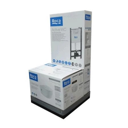 Унитаз с инсталляцией Roca Meridian Compact 893104110 сиденье микролифт