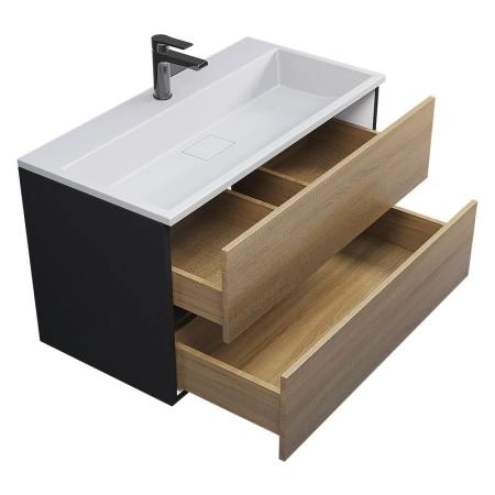 Раковина для ванной Uperwood Barsa 90 см, белая глянцевая