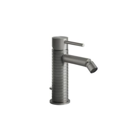 Gessi Meccanica Смеситель однорычажный для биде с донным клапаном, цвет: шлифованная сталь