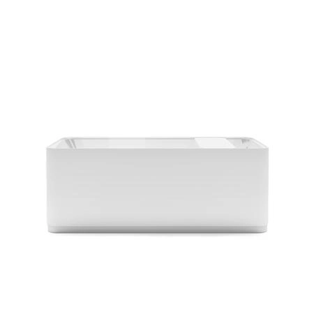 Gruppo Treesse Cross Ванна отдельностоящая 160х73х60 см., с сливом-переливом и сифоном, Solid Surface, цвет: белый глянцевый