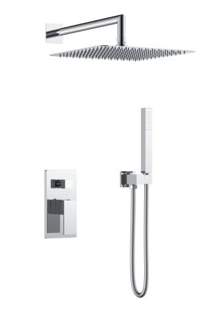 Смеситель встроенный для душа Boheme QUBIC Chrome 474-3-CR