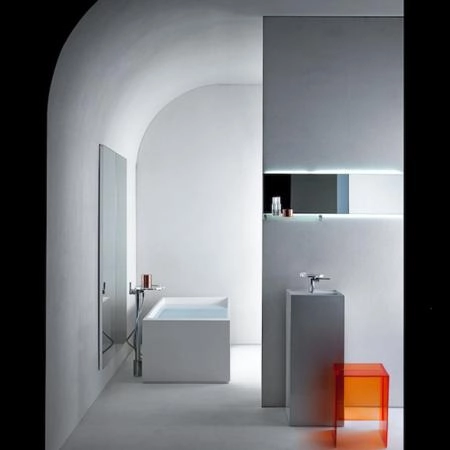 Laufen Kartell Ванна 1700x860x440мм, свободностоящая, с слив-переливом с подсветкой,  сист. подъема, материал: композит, цвет: белый