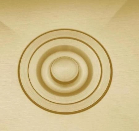 Кухонная мойка Gappo GS6050-3 60x50 сатин золотой нерж.сталь