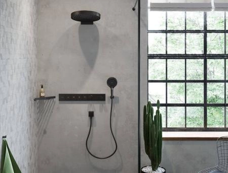 Hansgrohe 15382670 RainSelect Термостат для 4х потребителей, матовый черный