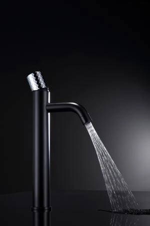 Смеситель STICK Boheme для умыв. выс. BLACK DIAMOND CHROME_Комплект 122-BCR