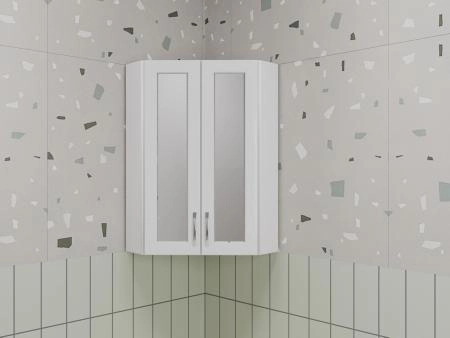 Подвесной шкаф Style Line 450/800 угловой (стекло)