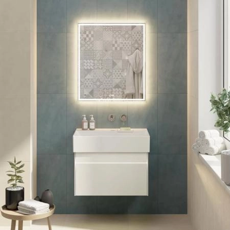 Тумба Kerama Marazzi LOGICA ЛОДЖИКА LOG.70.2\WHT подвесная 2 ящика 70 см, белоснежный