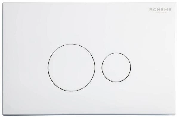 Кнопка для инсталляции Boheme пластик WHITE 668-W