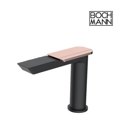 Смеситель для раковины BOCH MANN, COMO BG BM10784, черный, ручка цвет золото