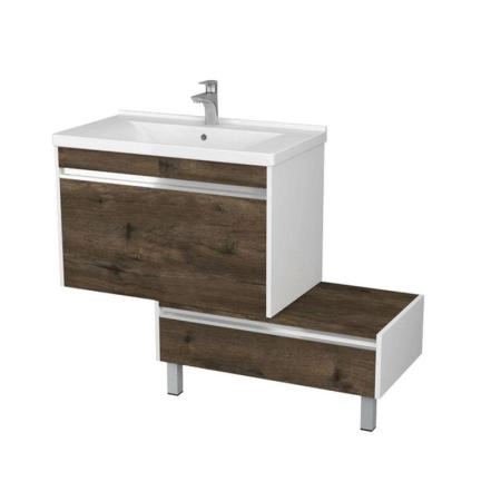 Тумба под раковину Aquaton Капри 1A230201KPDB0 80 с ящиком,таксония темная