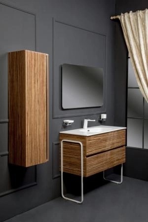 Тумба без раковины Boheme Vallessi 80*46cm ZEBRANO 2 полки 837-080-Z