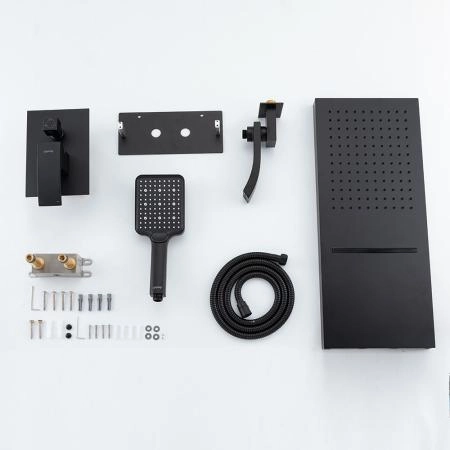 Душевая система GAPPO G7107-76 встраиваемая, черный