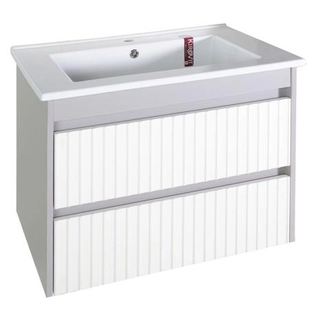 Тумба ASB-Mebel Мирано 65 Слоновая кость/Шиншилла серая напольная