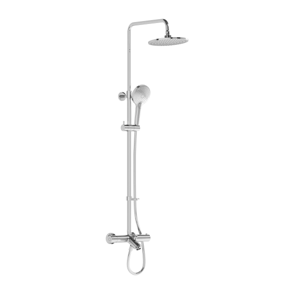 Душевая система VitrA AquaHeat A47208EXP с термостатическим смесителем и ручным душем хром латунь