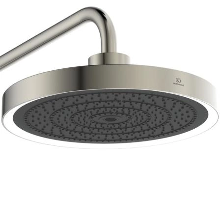 Ideal Standard Solos Душевая система, с термостатическим смесителем для душа, держатель для лейки, верхний душ 33см., ручная душевая лейка, шланг 175см., цвет: PVD Silver Storm (Серебряный Шторм)