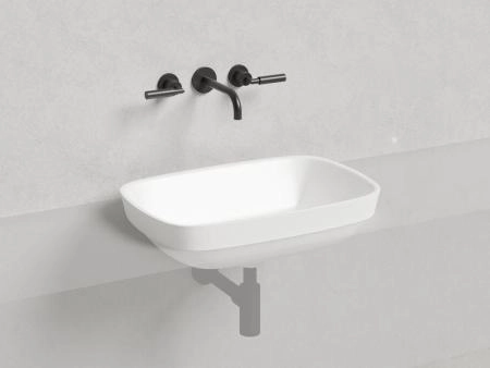 Раковина Salini MAREA 02 S-Stone матовая 60x40 1802202M полувстраиваемая