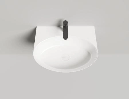 Раковина Salini ALDA WALL 02 S-Sense глянцевая 58x45 140312G накладная  без отв.смесителя