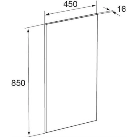 Roca The Gap Original Зеркало 45x85см, c LED-светильником