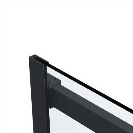 Душевая дверь Vincea Como Soft VDS-1CS110CLB, 1100, черный, стекло прозрачное