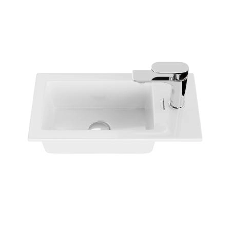 Раковина Kerama Marazzi LATO ЛАТО LA.wb.50 встраиваемая сверху 50, белая глянцевая