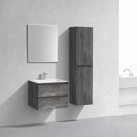 Тумба под раковину Vincea Luka 600 подвесная, 2 выкатных ящика soft-close, G.Stone