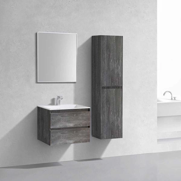 Тумба под раковину Vincea Luka 600 подвесная, 2 выкатных ящика soft-close, G.Stone