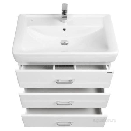 Тумба под раковину Акватон Америна 60 М 1A168901AM010 белая напольная