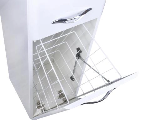 Колонна универсальная Style Line Каре 30 L с корзиной, Люкс белая, PLUS