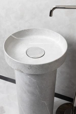 Пьедестал для раковины Boheme SOLE Corian 300*720 Grey 801-Base-GR